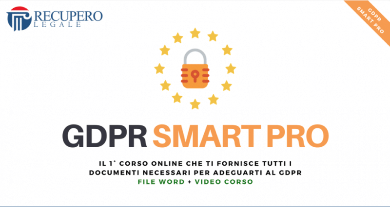 GDPR sito web corso