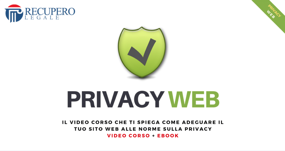 Privacy policy sito web corso