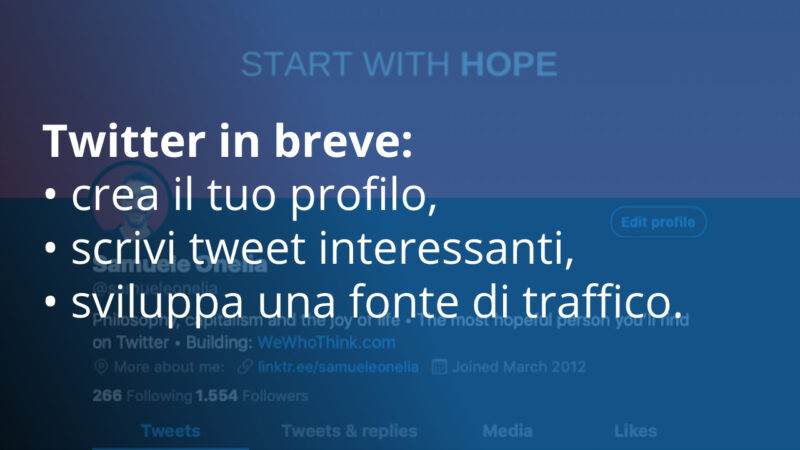 Come funziona Twitter in breve